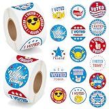 BeYumi I Voted Today Stickers - 1000Pcs I Voted Today Stickers in 2 Rolls Round Self Adhesive Labels Voting Decal for Kids Election Votes Campaigns Election Day School Classroom Events Voting Supplies