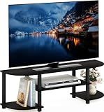 Furinno Turn-S-Tube Wide TV Entertainment Center, Espresso/Black