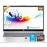HP Touchscreen 15.6" FHD Business Laptop Computer | 2026 Edition | AMD Ryzen 5 (Up to 4.3GHz) | 8GB DDR5 RAM, 128GB PCIe SSD | AI Copilot Key | Windows 11 with Office 365 for The Web • w/o Mouse