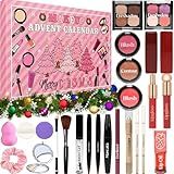 Makeup Advent Calendar 2025 Teen Girls Women Beauty Make Up Advent Calendar 24 Days Christmas Countdown Makeup Gift Set for Women Teen Girls