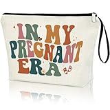 Pregnant Mom Gifts Expecting Mom Announcement Ideas Gift Makeup Bag IN MY PREGNANT ERA Singer Fans New Mom Inspirational Merch Travel Cosmetic Zipper Bag Pregnancy Reveal Baby Shower Gifts Women Gifts