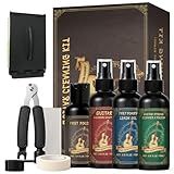 1DFAUL 9pcs Guitar Cleaning Maintenance Kit with Guitar Cleaner, Polish, Fretboard Oil, String Oil, for All Guitar Types, Ideal for Beginners, Players, and Collectors