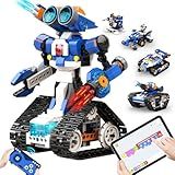 Apitor STEM Robot Toy 6-in-1 Robot Building Kit for Boys Age 8-12, APP Remote Control STEM Coding Toys, Educational Robotics Gifts for Boys Girls Kids Ages 7 8 9 10 11 12 (480 Pieces)