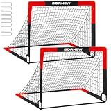 2 Pack Soccer Goal - Backyard & Indoor 4X3 ft Kids Soccer Goals