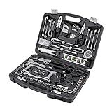 Amazon Basics 173-Piece General Household Hand Tool Set with Storage Case, Portable Tool Kit for Home Maintenance and Everyday Repairs