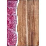guogiyala Ocean Charcuterie board: Resin Cutting Board, handmade board for Fruit Cheese and meat, Vegetable, Kitchen, Gift