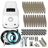 The Patio Misting System Patio Misters Pro - Ultra Fine Water Mister - Cooling Mist System for Midsize to Large Patio - High Pressure Misting Pump - Kit with Quiet Pump (1000 PSI) - DIY Installation