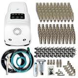 The Patio Misting System Patio Misters Pro - Ultra Fine Water Mister - Cooling Mist System for Midsize to Large Patio - High Pressure Misting Pump - Kit with Quiet Pump (1000 PSI) - DIY Installation