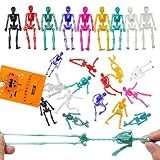 JOICEE 24PCS Halloween Stretchy Skeleton Toys Squishy Skeleton Toys