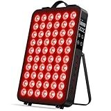 Red Light Therapy for Body, 660nm 850nm Near Infrared Light Therapy Panel, 60 Dual Chip LED Device with 300W of Power, Ideal for Body, Face, Improve Sleep, Skin Health, Includes Hanging Kit & Handle