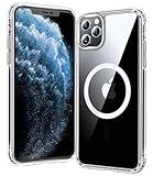 FNTCASE for iPhone 11 Pro Case: Magnetic Slim Anti-Yellowing Clear Case | Military Grade Protective & Shockproof Drop Protection Thin Transparent Crystal Phone Cover(Clear)