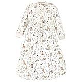 Hudson Baby Unisex Baby Premium Quilted Long Sleeve Sleeping Bag and Wearable Blanket, Enchanted Forest, 6-12 Months