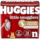 Huggies Newborn Diapers, Little Snugglers Baby Diapers, Size Newborn (up to 10 lbs), 31 Count
