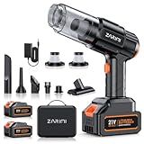 Car Vacuum Portable Cordless, 50,000Pa High Power Dust Buster, 6-in-1 Handheld Vacuum Cleaners for Home, Car, Pet Hair, Keyboard, Black