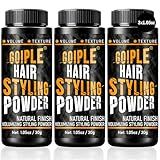 Goiple Hair Styling Powder 1.05oz Natural Look Styling for Men Volumizing & Texturizing Powder Flexible Hold Easy to Apply Texture with No Oil/Greasy/Residue (3pcs)