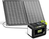 MARBERO Solar Powered Generator 88Wh, 120W Surge with 21W Solar Panel Kit