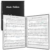 Sheet Music Folder, Music Folder, Premium Spiral Binder Organizer for Sheet Music, Sturdy Double Side Writable 60 Pages Music Sheet Folders Fits Letter Size (8.5 x 11 inches) by RNSXYAT