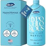 Hypochlorous Acid Spray for Face and Skin; Facial Cleanser | 32oz Refill Face Mist Hypochlorous Acid Spray for Skin, Acne, Rash, Eczema, Wound | Antimicrobial Facial Cleanser Acne Mist; Smart Skincare