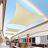 Royal Shade 10' x 20' Beige Rectangle Sun Shade Sail Canopy Outdoor Patio Fabric Screen Awning RTAPR1020 - UPF50+ 95% UV Blockage, Heavy Duty, Water & Air Permeable (We Make Custom Size)