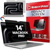 SightPro Magnetic Privacy Screen for MacBook Pro 14 Inch (2021-2026, M1-M5, Pro, Max) Patented Removable Laptop Privacy Filter Shield and Protector