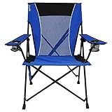 Kijaro Dual Lock Folding Camp Chairs - Versatile for Sports, Outdoors & Lawns - Locks Positions - Maldives Blue