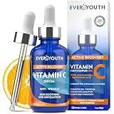 Vitamin C Serum for Face 20% Hyaluronic Acid, Niacinamide, Vitamin E, Collagen Peptides - Skin Brightening Solution for Wrinkles, Dark Spots, Fine Lines - Anti Aging Stem Cell Serum for Face, 1 oz