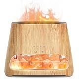 SALKING 2-in-1 Essential Oil Diffuser for Home & Himalayan Salt Lamp, 150ml