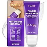 MAREE Neck Cream with Face Roller – Neck Creams For Tightening and Firming – Pro Retinol & AH-8 Firming Neck Cream Roller - Face Double Chin Wrinkle Cream for Women - Crema Reafirmante Para el Cuello