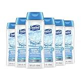 Suave Deeply Clean Antibacterial Body Wash with Glycerin & Vitamin E, Moisturizing Skin Cleanser For Soft, Smooth Skin, Long Lasting Scent, Paraben Free, 18 FL OZ, 6 Count