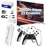 Wireless Retro Gaming Console,Video Games Console with 4K HDMI,Plug & Play,Built-in 20000+ Games , 23 Emulators,with Dual 2.4G Wireless Controllers(64G)