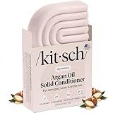 Kitsch Argan Oil Conditioner Bar – Repairing Hair Conditioner for Damaged Hair, Anti-Frizz – Strengthening, Moisturizing Hair Care – Paraben, Silicone & Sulfate-Free – Made in USA - 2.7 oz