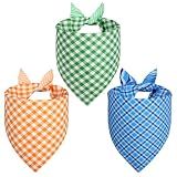 Agroon Spring Summer Dog Bandanas Large 3PCS, 6 Pattern Scarf for Boy Girl
