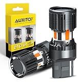 AUXITO CANBUS 7440 LED Bulbs Amber Yellow for Turn Signal Lights with Built-in Resistor Anti Hyper Flash 7440NA T20 7441 W21W WY21W Exterior Light Blinker Bulb Replacement, Pack of 2