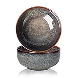 KYBSCZ 22 Ounce Serving Bowls Set - Ceramic Bowl Set of 2-5.75 inch for Salad, Soup,Cereal Bowls for Kitchen
