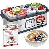 Ultimate Probiotic Yogurt Maker with Adjustable Temperature & Time Control - Make Trillions of Live Probiotics & Get Better Gut Health - ULTIMATE LIFETIME WARRANTY - Wellness Gifts for Men & Women