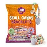 Halloween Candy, Skull Candy Bracelets Individually Wrapped - 40 Count