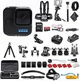 GoPro HERO11 (Go Pro Hero11) Black Mini - Waterproof Action Camera with 5.3K Ultra HD Video, 24.7MP Photos, 1/1.9" Sensor, Stabilization + 50-in-1 Accessory Kit + 64GB Card + More