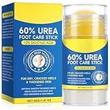 60% Urea Cream Stick plus 2% Salicylic Acid, Maximum Strength Urea Foot Cream Callus Remover for Dry Cracked Heels, Hands, Knees,Exfoliating Moisturizer, Dead Skin Remover Foot Balm 1.4oz (1pcs)