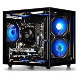 suevery Prebuilt Desktop Computer Gaming PC Black