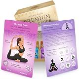 Asana Moon Premium Yoga Cards – Deck with Over 120 Yoga Poses – Yoga Sequencing Deck with Yoga Cues and Sanskrit Names for Beginners and Teachers – Unique Yoga Gift for Women or Any Yoga Lover