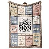 SteadStyle Dog Mom Gifts for Women– Best Mom Ever Blanket for Pet Lovers