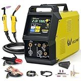 Weldpro Omni210 MIG Welder 200A Multi-Process Welder 110V/220V,Synergic MIG/Flux Core/Stick/Spool Gun/AC/DC HF TIG with Pulse,6-in-1 Frequency Control Welding Machine with Standard TIG Torch,VRD