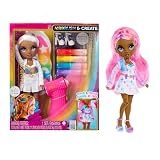 Rainbow High Air Brush & Create DIY Fashion Doll with Airbrush Marker Kit, Washable Rainbow Markers, Long Hair, Grey Eyes, Color, Create, Play, Rinse and Repeat. Creative 4-12+