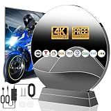 TV Antenna, 5000+ Miles Long Range Digital Antenna for Smart TVs Indoor, HD TV Antenna for Local Channel, Strongest HDTV Antennas with Amplifier Signal Booster-Supports 4K 8K 1080P-38FT Cable