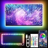 KANTUTOE LED Lights for TV, 16.4ft LED Lights for 45-75 Inch TVs, RGB TV Backlight Behind, Music Sync Bluetooth APP & Remote Control Strip Lights USB Powered for Bedroom, Gaming, Home Décor