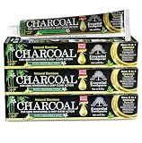Organic Bamboo Charcoal Toothpaste 100% Natural Teeth Whitening 3 Pack Oral Care - 6.5 oz