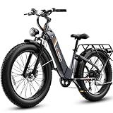 Jasion Thunder Electric Bike for Adults,1800W Peak,26''x 4''Fat Tire E Bikes,80 Miles with 864Wh Removable Battery Ebike, 30+MPH Max Speed Bicycles,Hydraulic Brakes,Front Suspension