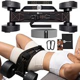 DAY-X Hip Thrust Belt for Dumbbells, Kettlebells & Plates Tested Up to 300 lbs - 3-Mode Hip Thrust + Dip Belt + Squat Yoke - Heavy Duty Glute Workout Equipment - Booty Belt for Home & Gym - DAYCrafterGear