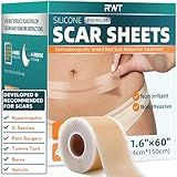 Silicone Scar Tape - 60" x 1.6" Roll - 1.5M, Scar Treatment for Improves Surgical, Keloid, Hypertrophic Scars - Medical Grade Reusable Silicone Scar Sheets