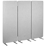 VIVO Gray Freestanding 72 x 66 in Privacy Panel, PP-3-T072G